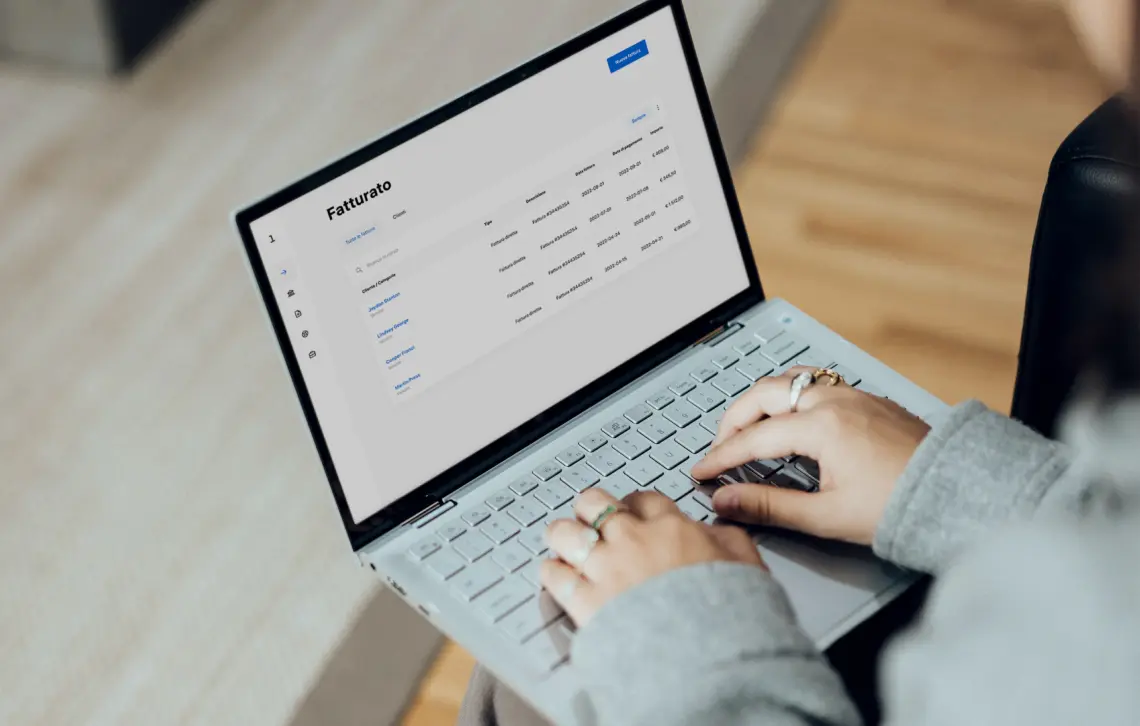 Image of invoices page