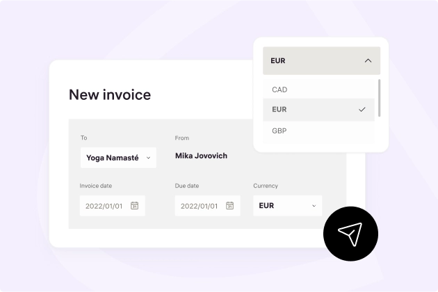 Invoicing tool banner